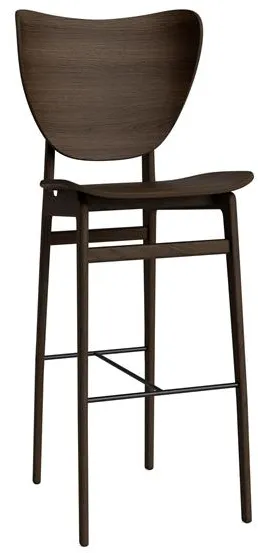 NORR11 Elephant Bar Stool H75 cm Mörkbetsad Ek
