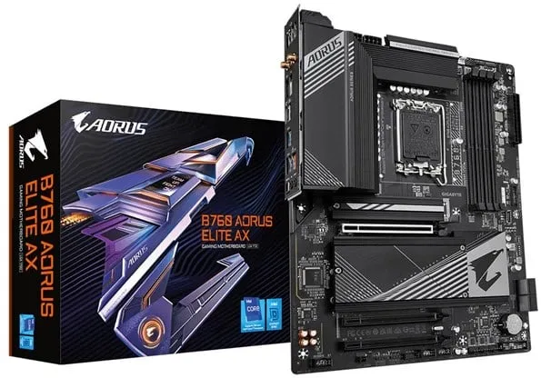 GIGABYTE B760 AORUS ELITE AX Moderkort - Intel B760 - Socket Intel LGA1700 - RAM DDR5 - ATX
