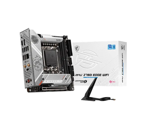 MSI MPG Z790I EDGE WIFI Moderkort - Intel Z790 - Socket Intel LGA1700 - RAM DDR5 - Mini-ITX