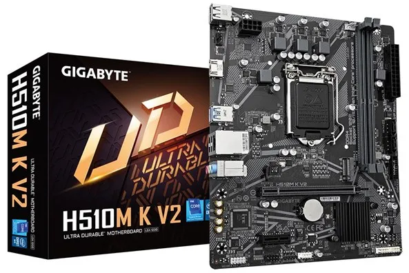 GIGABYTE H510M K V2 Moderkort - Intel H470 - Intel LGA1200-sockel - DDR4 RAM - Micro-ATX