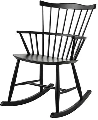 FDB Møbler J52G Gungstol Svart