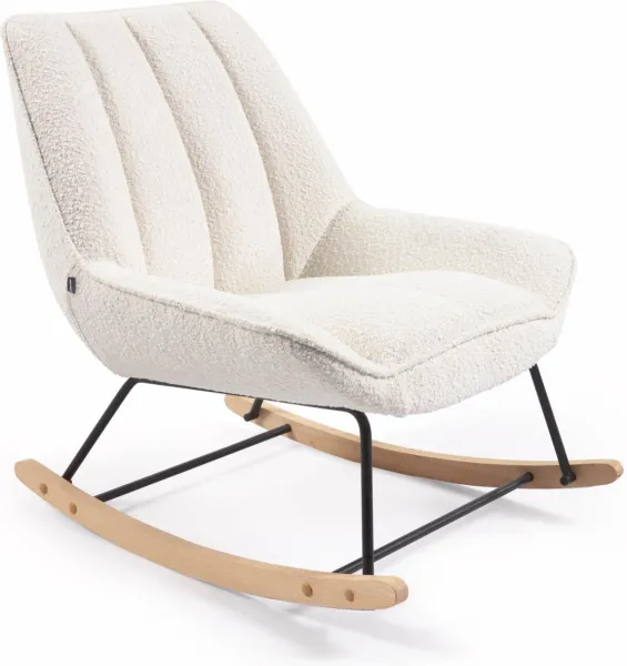 Marlina, gungstol, vit, tyg