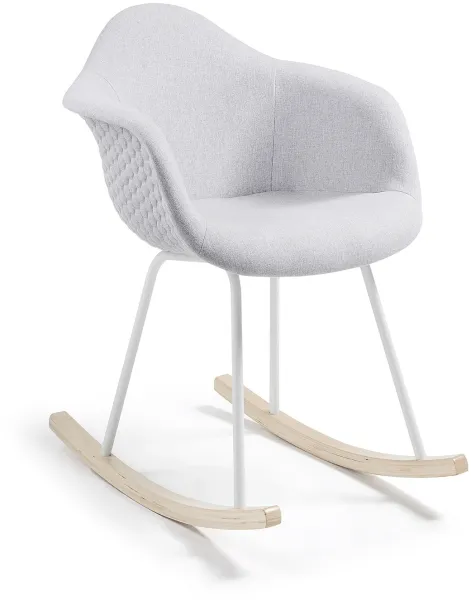 Kevya, gungstol, grå/natur, tyg