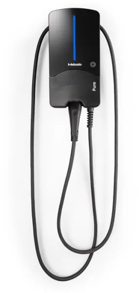 Webasto Pure Laddbox 22 kW Typ 2 Black Edition med 4,5 m kabel - Integrerat Typ B jordfelsbrytare