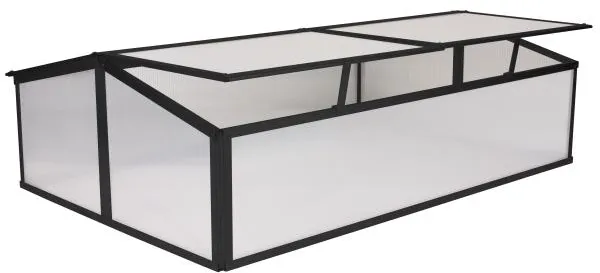 Mini växthus svart 120x80x37cm