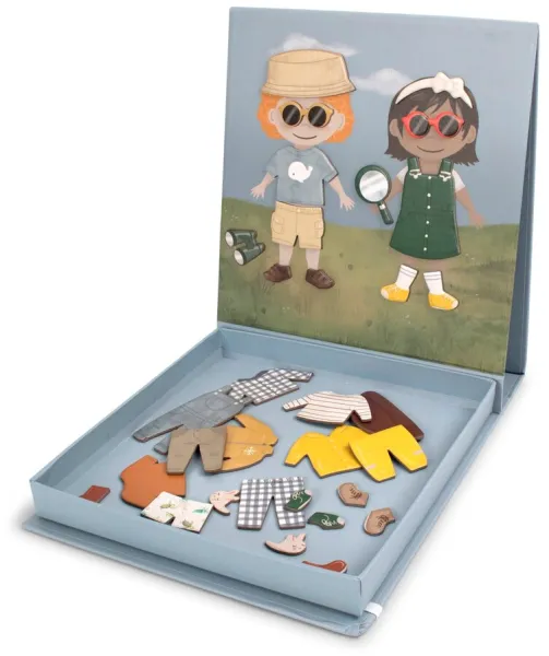 Magnetisk påklädningsdocka - Klar för ditt äventyr