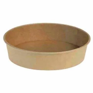 Salladsskål Catersource rund 500 ml Ø150 mm x 45 mm brun kraft med PE