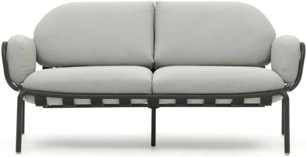 Joncols, utomhus 2-sits soffa, grå, H72x164x80 cm, metall