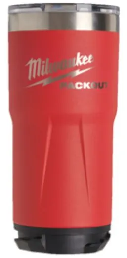 Milwaukee PACKOUT termomugg 887 ml i röd